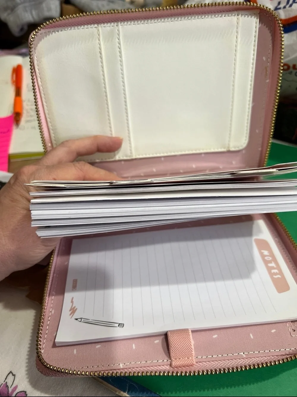 Kikki k full zip up rings planner